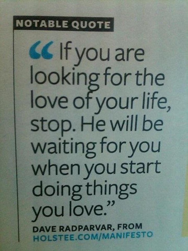 BF QOD: The Love of Your Life