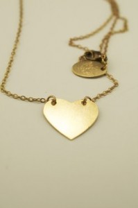 Brass Heart Necklace from Flea Market Girl ($12)
