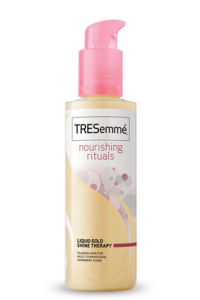 Sunshine & High School in a bottle? Yes. TRESemme Liquid Gold Shine Therapy