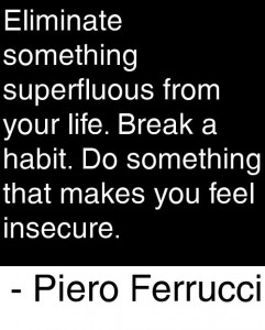 break a habit, habits, do something that makes you insecure, insecurity, change, confidence, college, leaving, goodbyes, changing, life, family, divorce, breakups