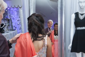 Girls selected from nearly 3,000 donated dresses as well as nearly 300 BCBGeneration dresses hand-selected by Creative Director Joyce Azria.