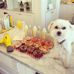 Treat 'em: Treating the Drybar on West Third to Saturday morning goodies