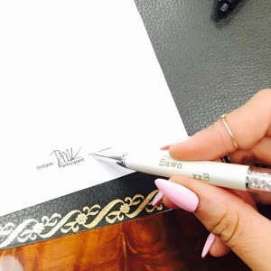 This is not just a pen. It's a sign of women stepping into their power. And…my, how it sparkles!