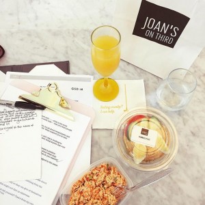 A dream-come-true day requires fuel. I used to be a cater waiter at Joan's On Third in 2000, and I am STILL addicted to Joan's goodness