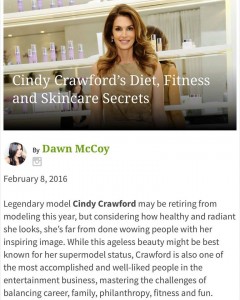 Cindy Crawford's Diet, Fitness And Skincare Secrets