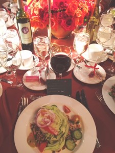My place at the table at the Clive Davis Pre-Grammys Gala at The Beverly Hilton