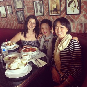 With Ann (center) and her friend, Sunny