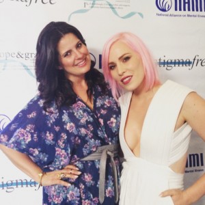 Dawn McCoy and Natasha Bedingfield at the hope & grace luncheon with NAMI and Philosophy at The District