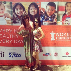 Linds & I at Taste Of The Nation LA, benefitting my beloved No Kid Hungry