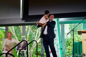 One of the highlights of the day was when Shawn's little daughter crashed her dad's acceptance speech - a sweet day made even sweeter!