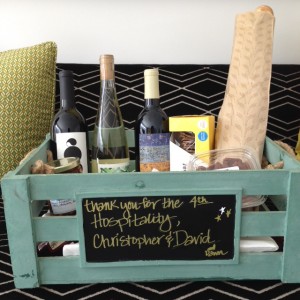 A customizable chalkboard makes the gift extra personalized!