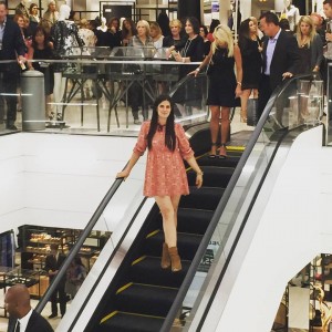 Oh, just me on the escalator of life...